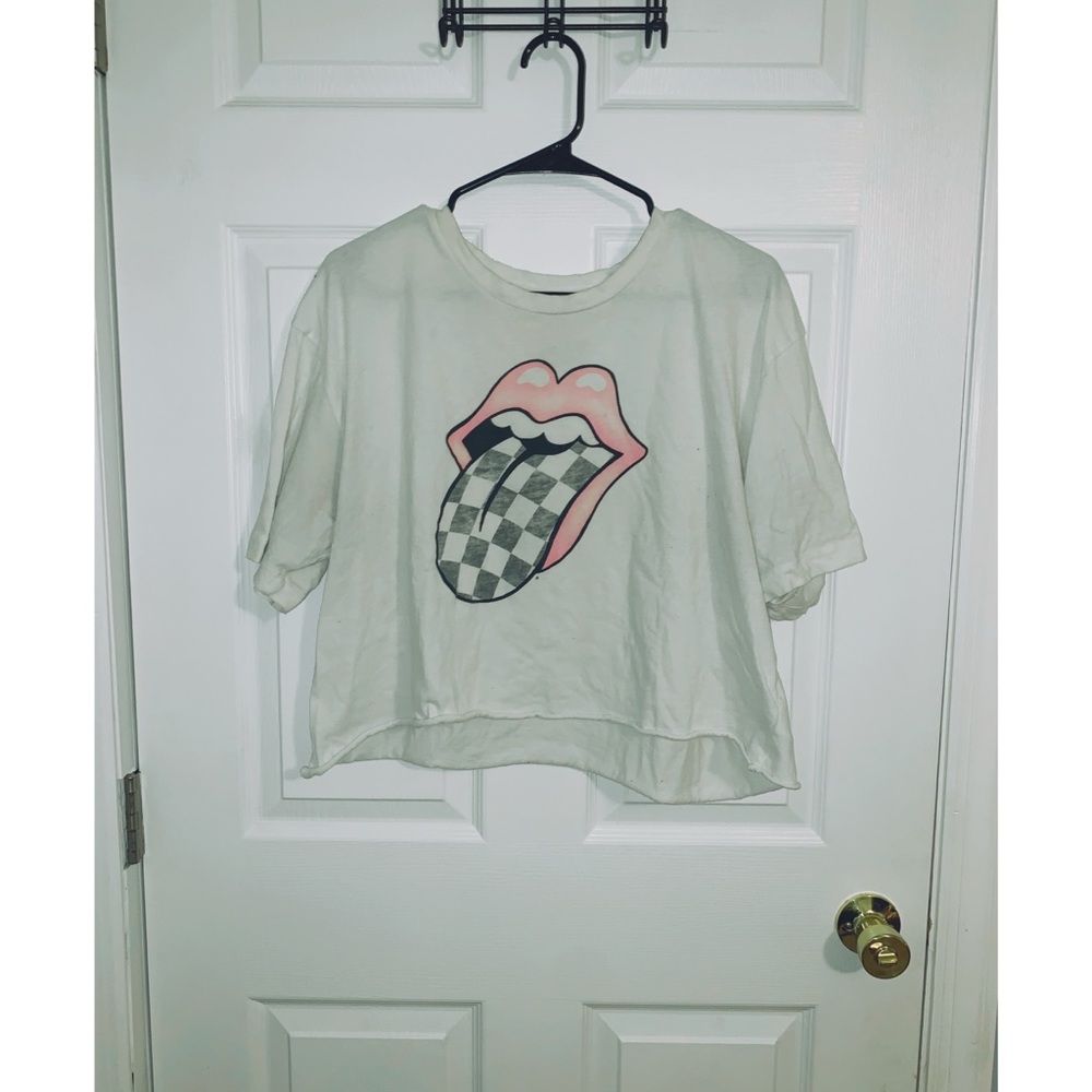 American Eagle Rolling Stones Crop